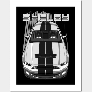 Shelby GT500 S197 - White & Black Posters and Art